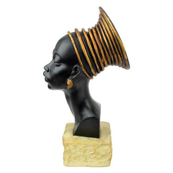 Queen Portrait Nubian Kandake Sculptural Bust Statue Head Museum